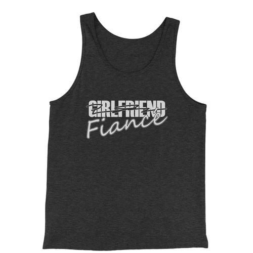 Girlfriend to Fiance Engaged Men's Jersey Tank