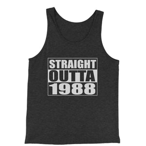 Straight Outta 1988 30th Birthday Funny Men's Jersey Tank