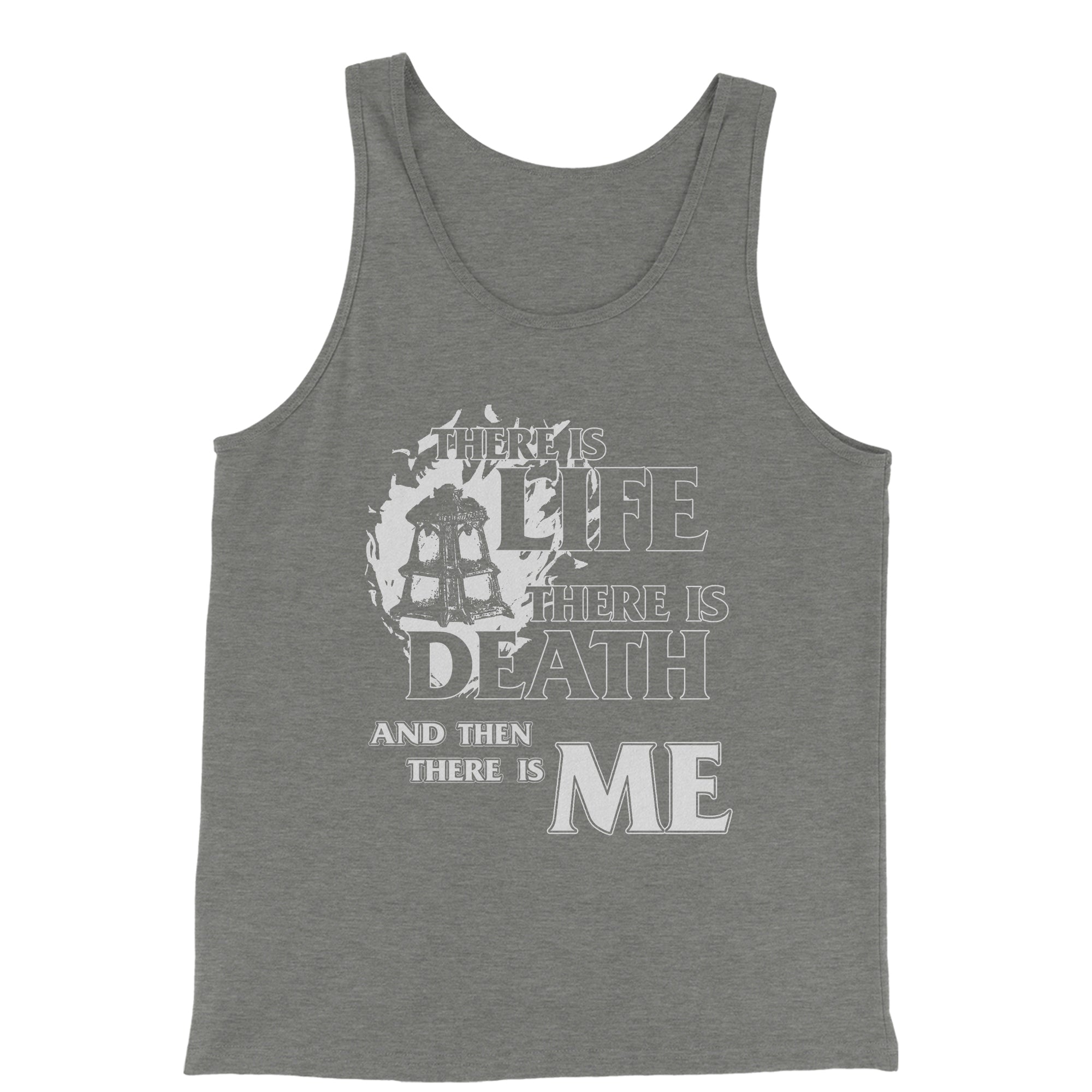 There is Life Death Me League Champion Threshold Quote Men's Jersey Tank