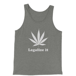 Legalize It Marijuana Pot Weed Men's Jersey Tank