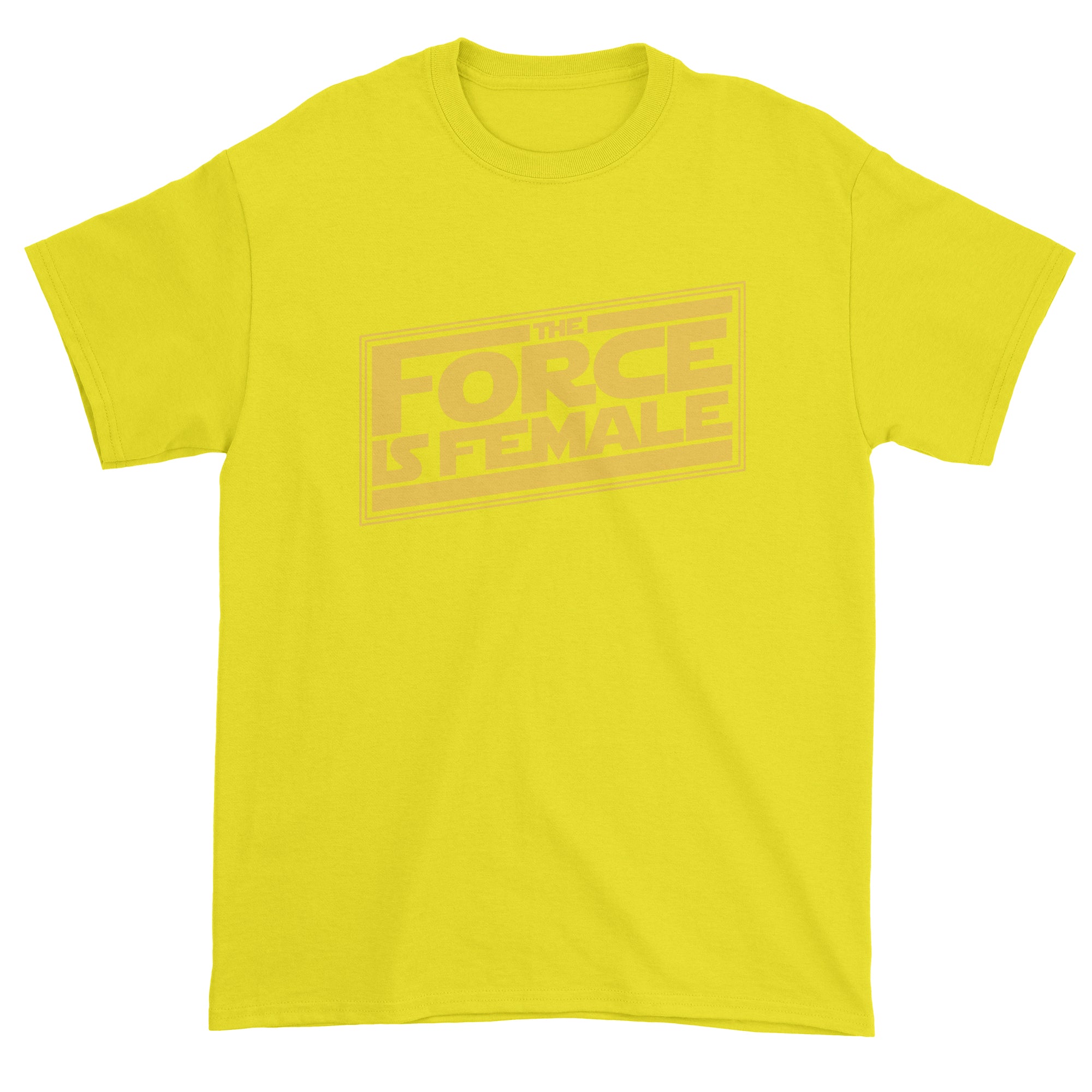 The Force is Female Feminist Star Warship Men's T-Shirt