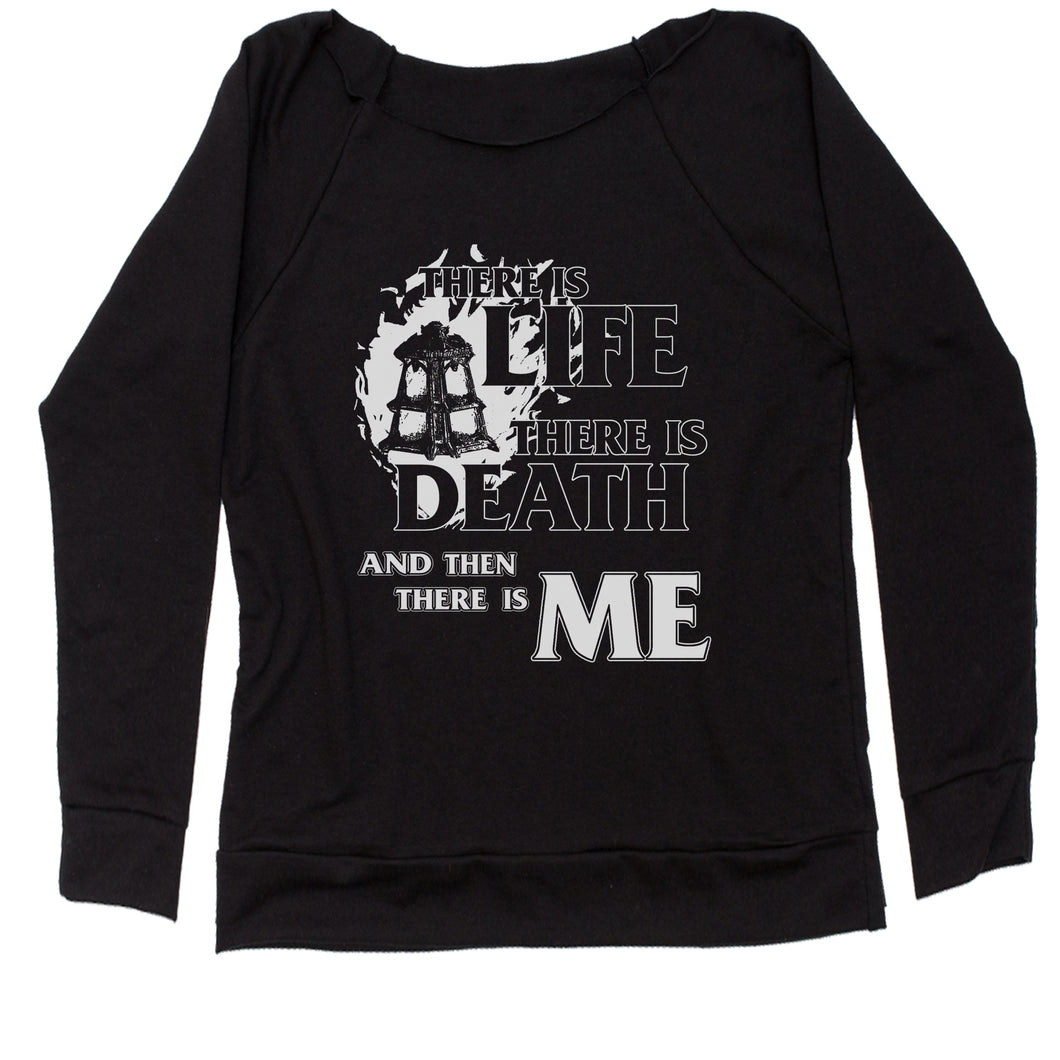 There is Life Death Me League Champion Threshold Quote Women's Slouchy