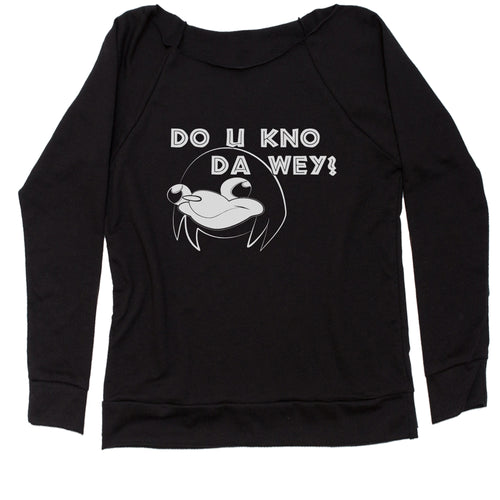 Ugandan Knuckles Do You Know Da Way Wey Women's Slouchy