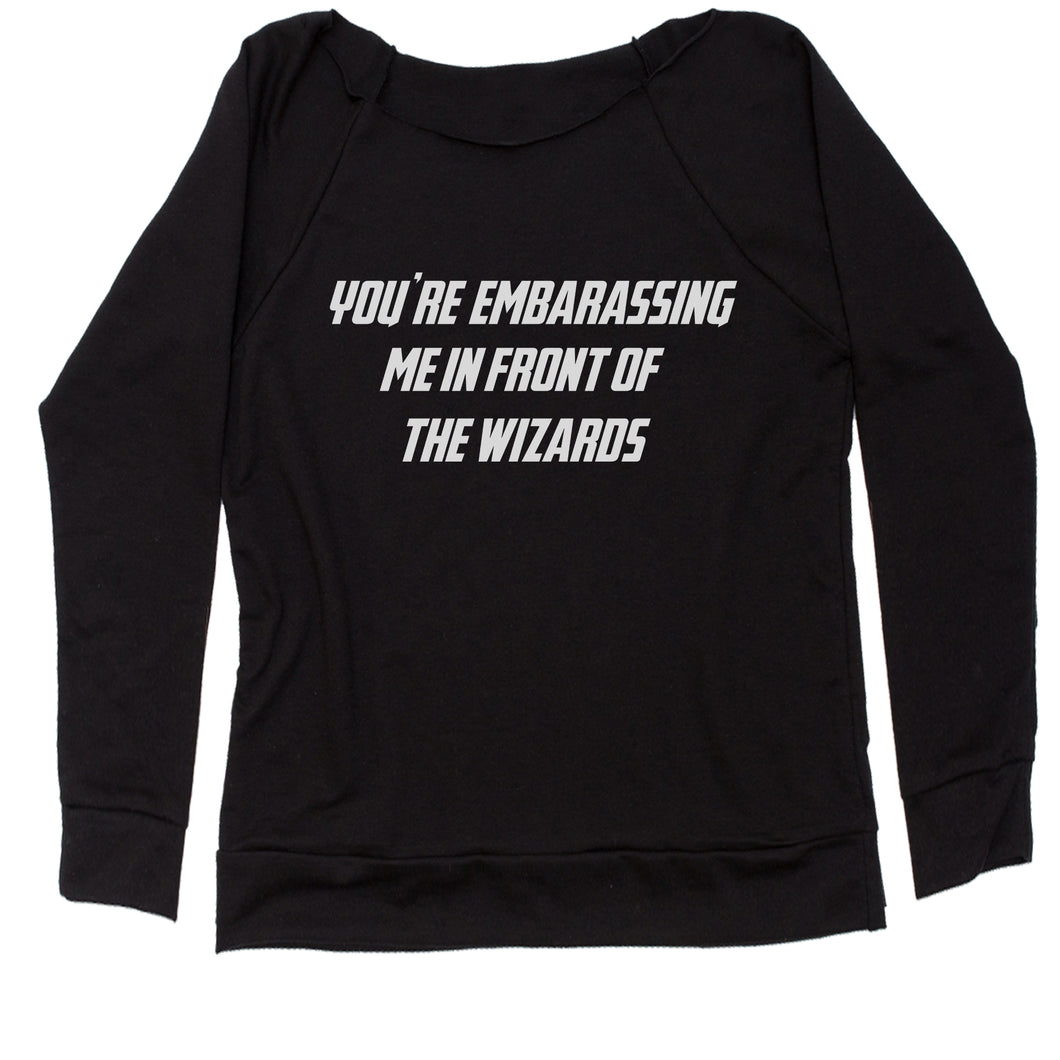 Embarassing Wizards Funny Wars of Infinity Quote Women's Slouchy