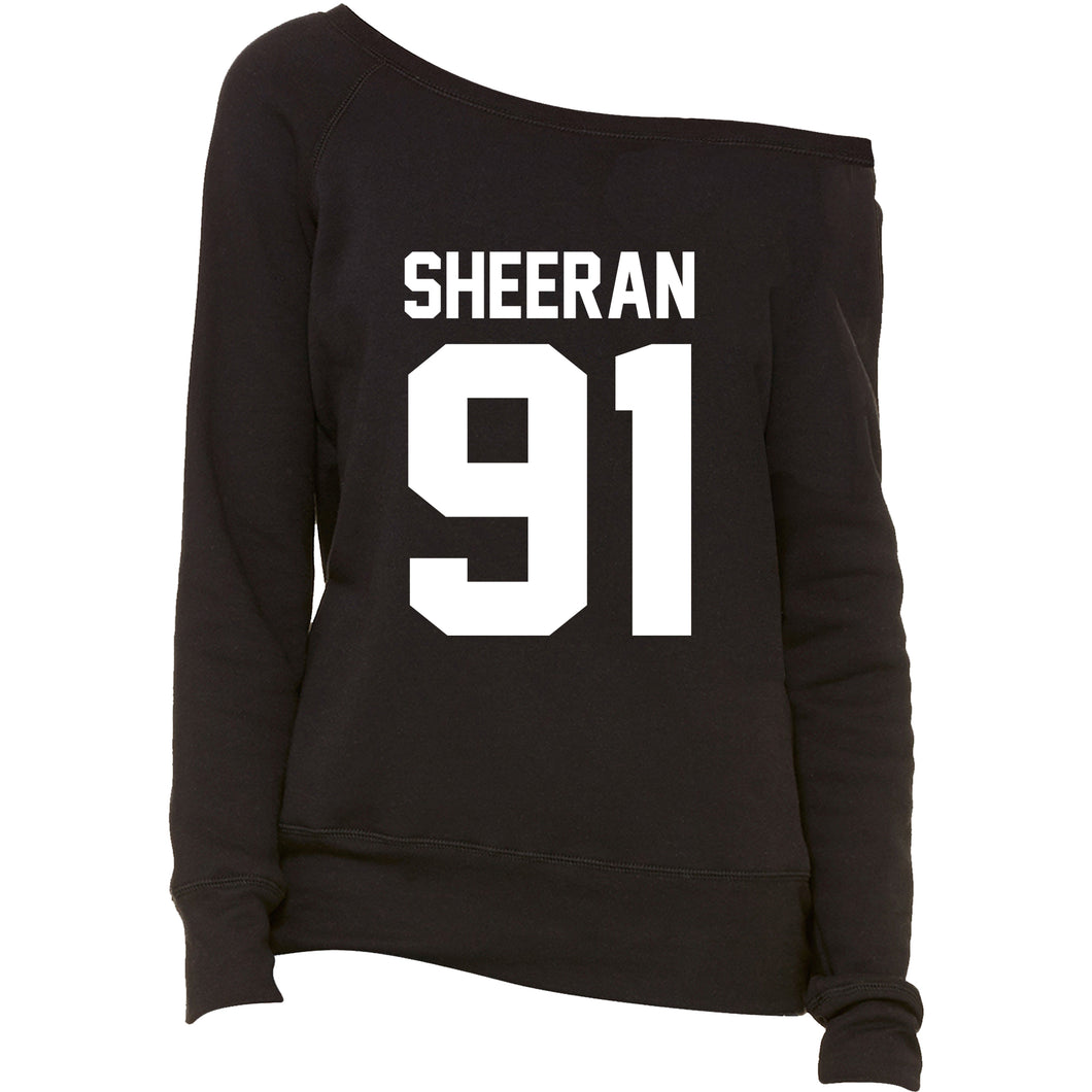 Sheeran 91 Jersey Style Birthday Year Women's Slouchy