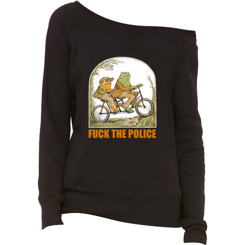 Fuck The Police Frog Toad Bicyle Bike Frogs Women's Slouchy