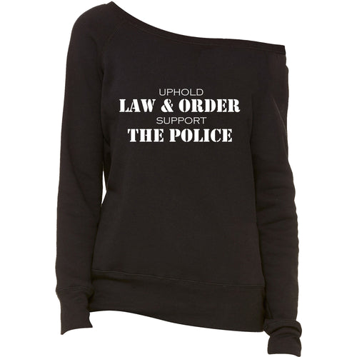 Trump Law & Order And Police Support Women's Slouchy