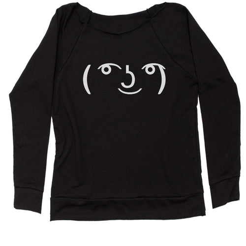 Le Lenny Face Emoticon Meme Women's Slouchy