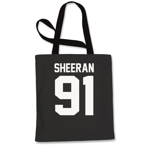 Sheeran 91 Jersey Style Birthday Year Tote Bag