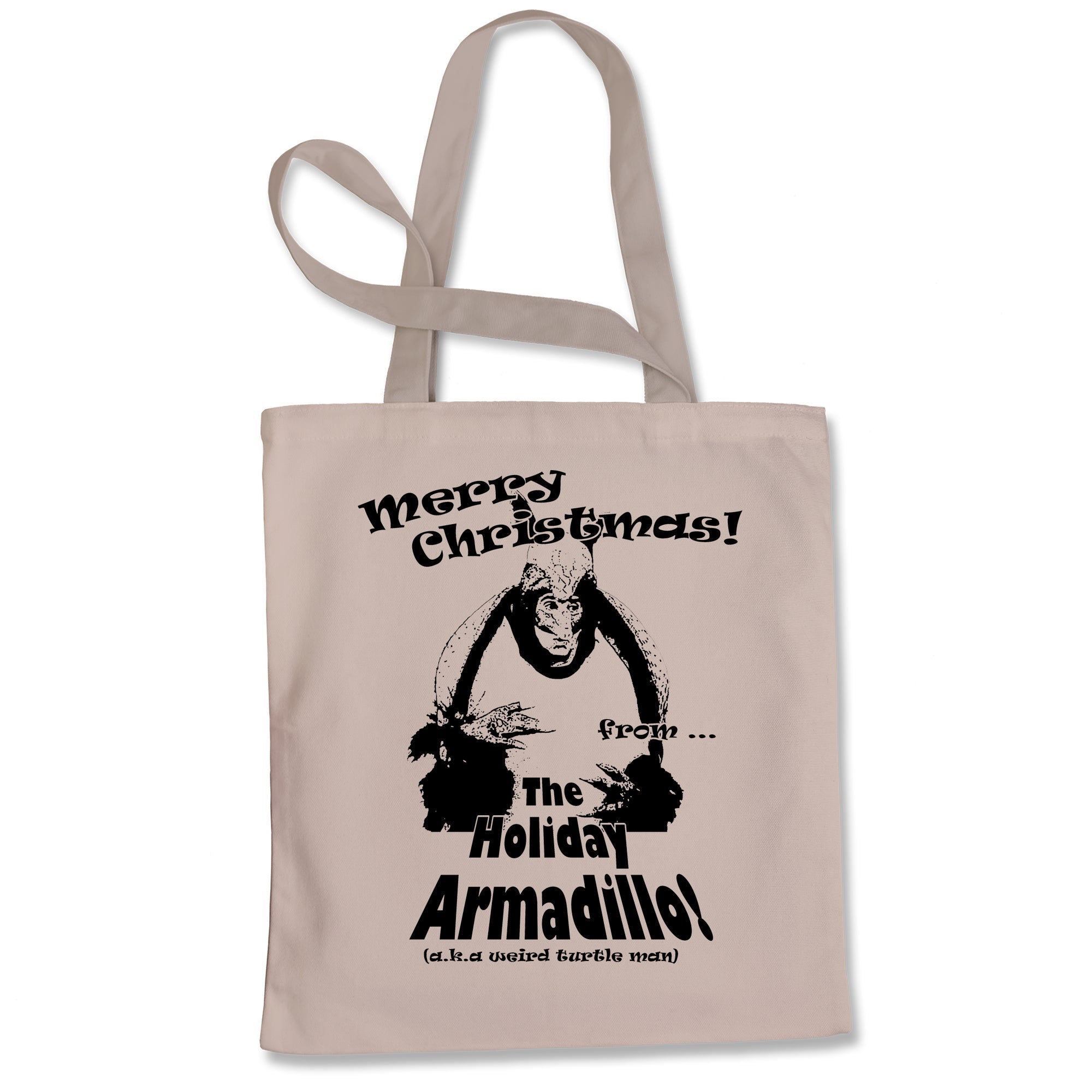 Holiday Armadillo Merry Christmas Tote Bag