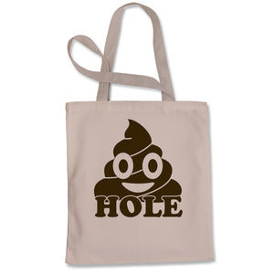 Funny Emoticon Sh*thole Trump Political Joke Tote Bag