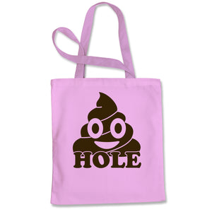 Funny Emoticon Sh*thole Trump Political Joke Tote Bag