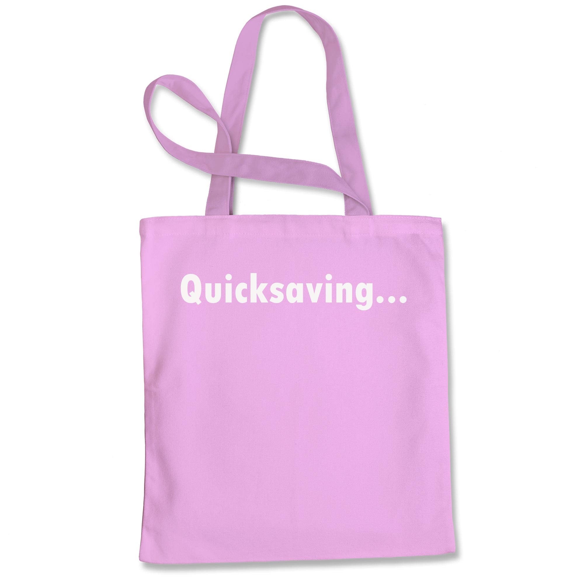 Quicksaving Funny Gamer Tote Bag