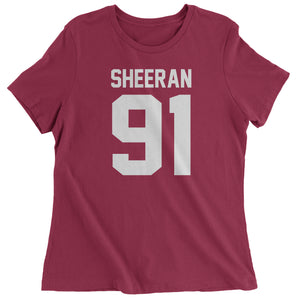 Sheeran 91 Jersey Style Birthday Year Women's T-Shirt