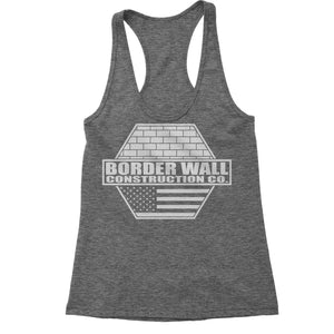 Border Wall Construction Company Trump Women's Racerback Tank