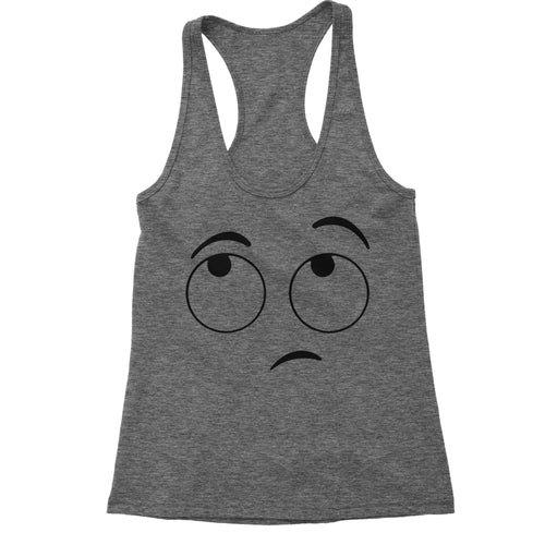 Emoticon Eyeroll  Funny Eye roll Women's Racerback Tank