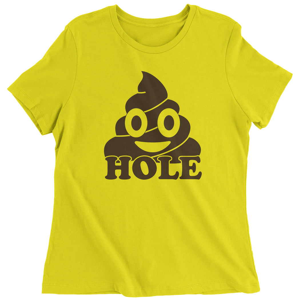 Funny Emoticon Sh*thole Trump Political Joke Women's T-Shirt